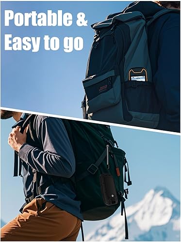 Miniatura 6 de GPS de mano A8 para senderismo, navegador GPS de mano resistente e impermeable, pantalla legible a la luz solar de 3.2 pulgadas, GPS portátil