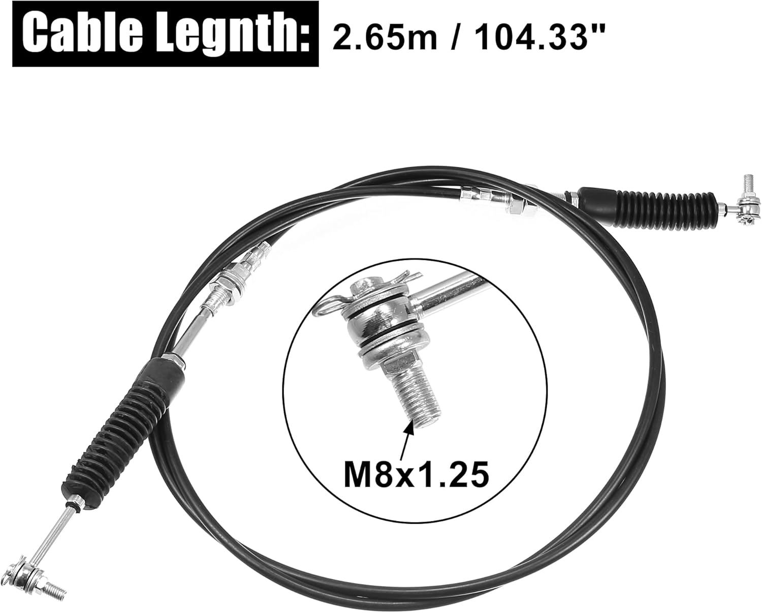 X AUTOHAUX 7081893 Gear Shift Cable Transmission Shifter Wire Replacement for Polaris Side by Side RZR XP 4 1000 2014-2022 for Polaris RZR XP 4 Turbo 2016-2021