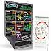 Bigtime Weekly Family Calendar Planner / Day Organizer. Magnetic Dry Erase Chalkboard Style Background for Mom - 16x11.75