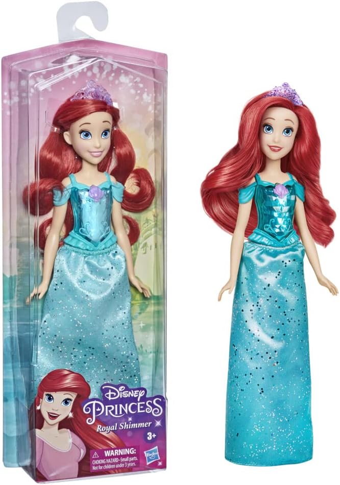 Royal Shimmer Ariel Doll, Fashion Doll with Skirt and Accessories, Toy for Kids Ages 3 and Up