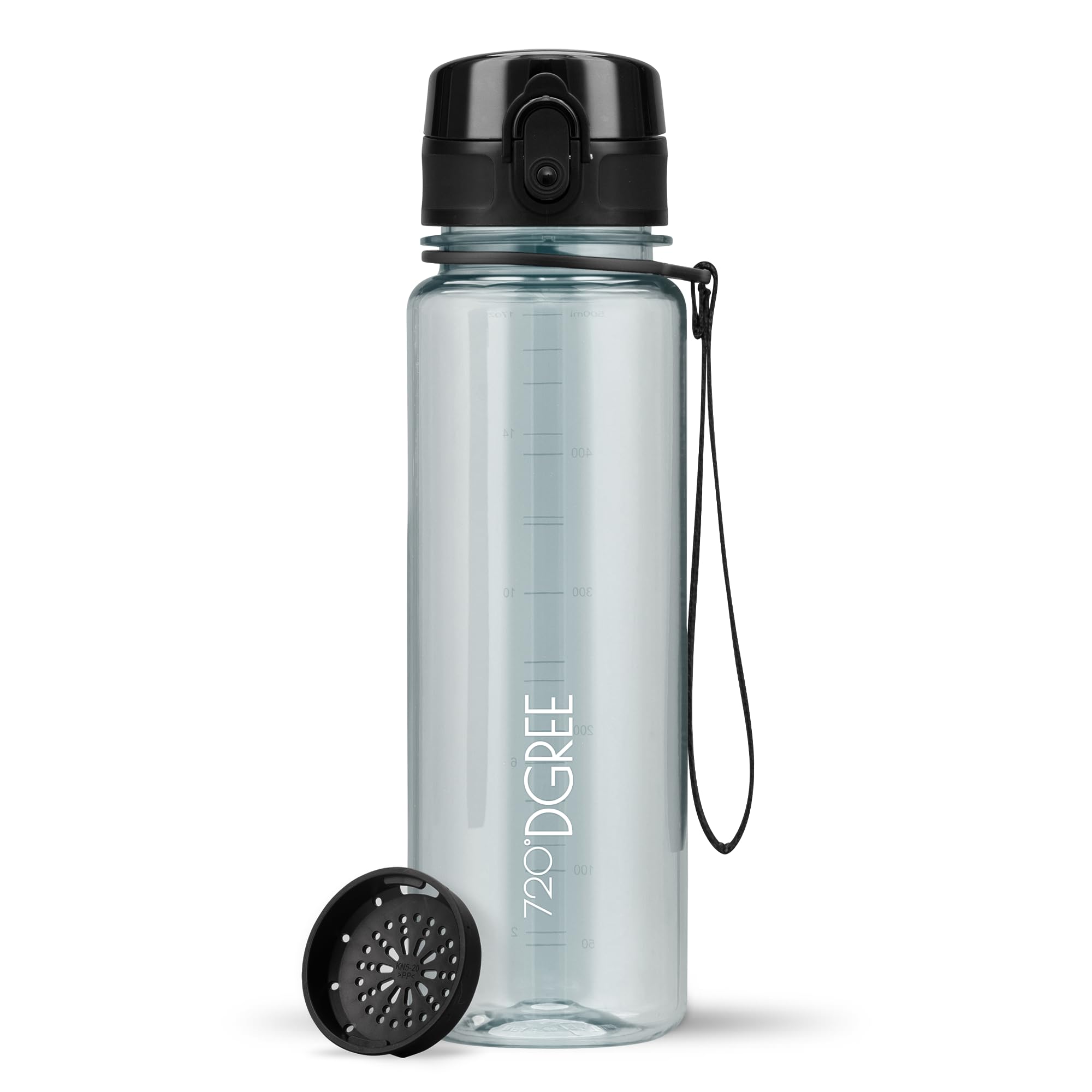 720°DGREE Botella Agua 1 Litro “uberBottle“ - Tamiz-Fruta, softTouch - Sin BPA, Prueba de Fugas, Reutilizable - Cantimplora, Water Bottle ideal para Deporte, Fitness, Gimnasio, Senderismo, Ciclismo — view 296