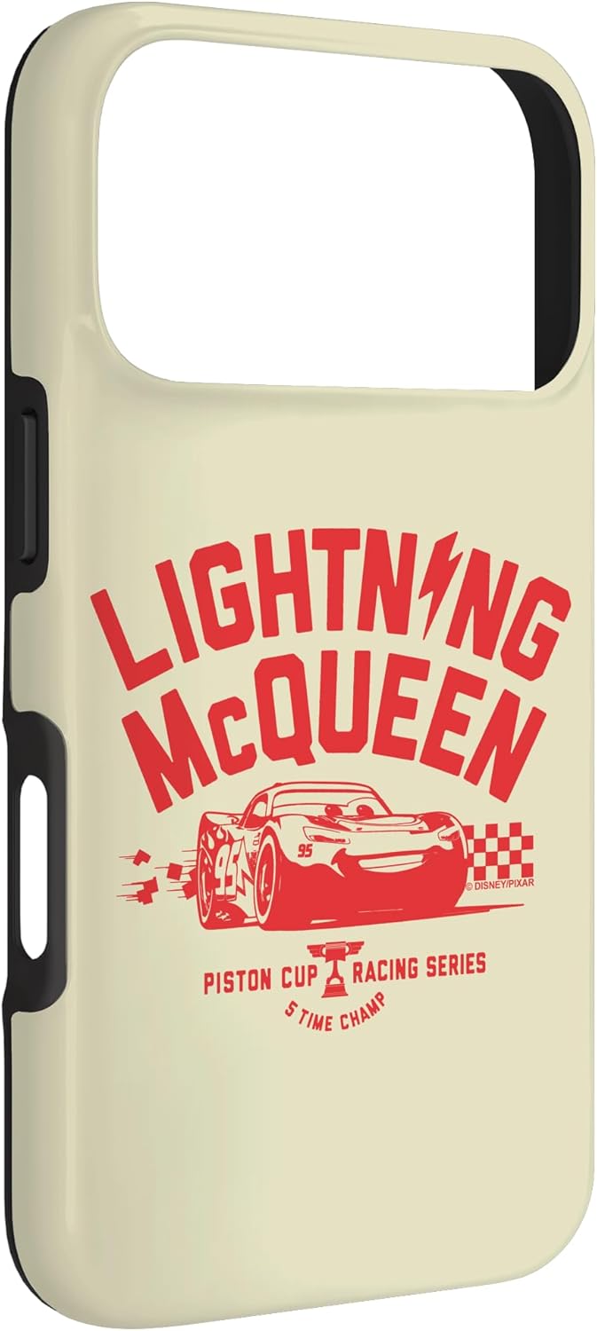 Disney Pixar Cars Lightning McQueen Piston Cup Racing Series Case for iPhone 17 Pro