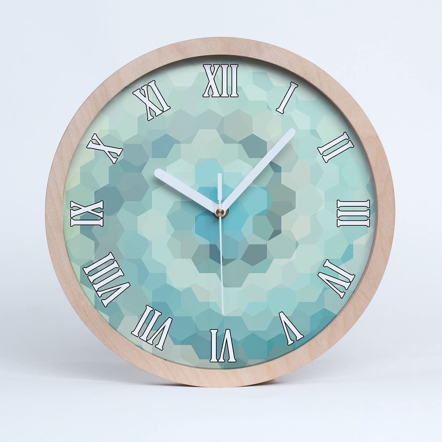 Horloge en bois de bouleau moderne Tulup 25cm pour sublimer la décoration de votre bureau