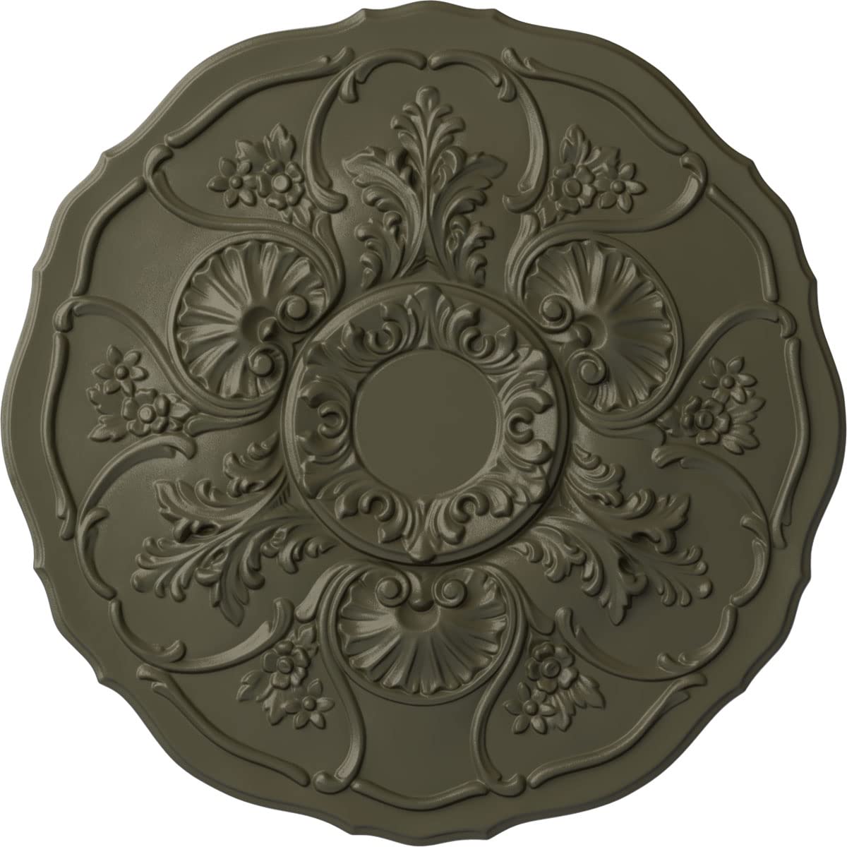 Ekena Millwork CM22CNWHF Cornelia Ceiling Medallion, 22 1/2 OD x 1 1/2 P, Witch Hazel