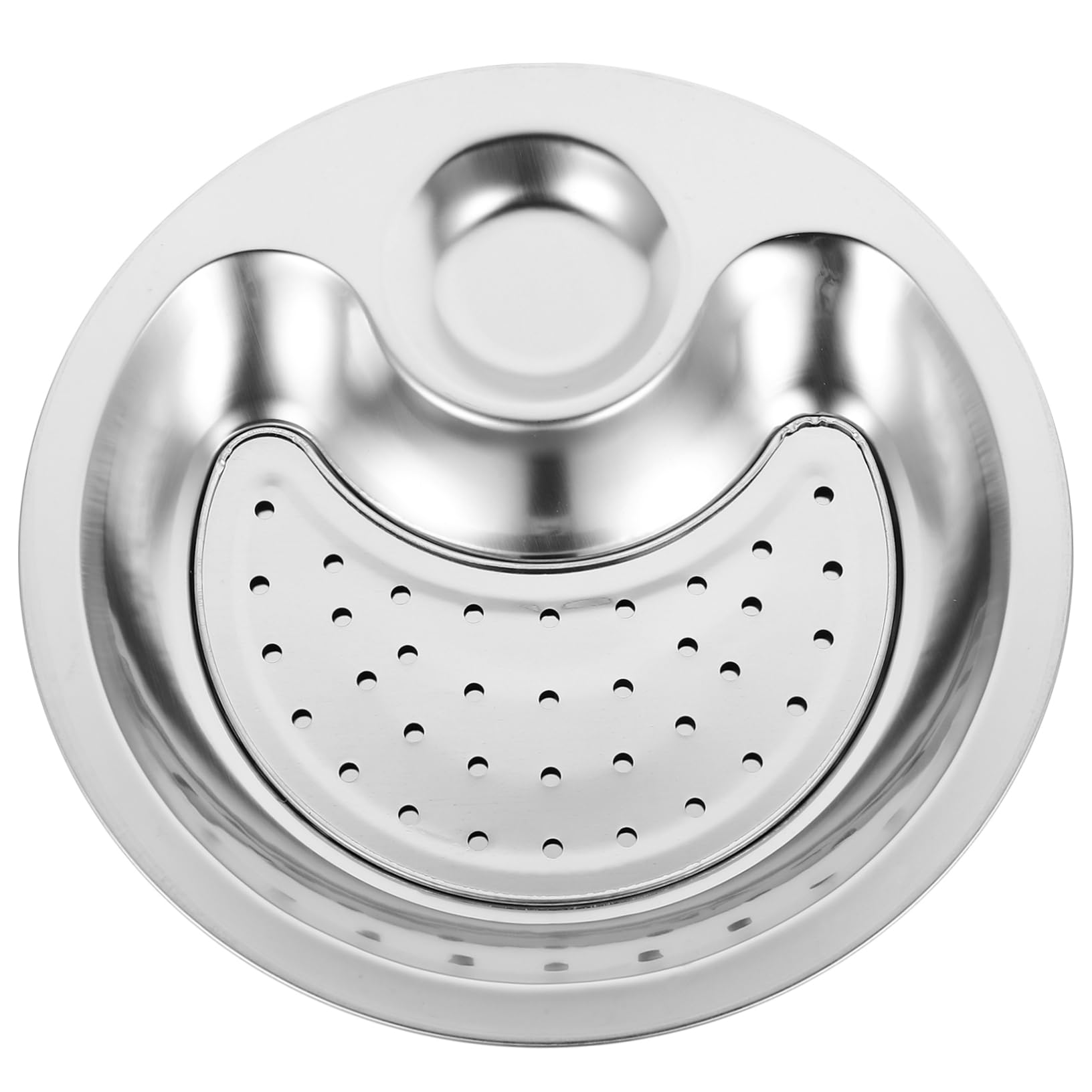 CIYODO Plate with Dipping Saucer 2 Tier Tray Appetizer Tray Sauce Serving Plate Chip & Dip Serving Dish Chip Dip Serving Dish Dumpling Plate Dumplings Dish Draining Plates Serving Dishes