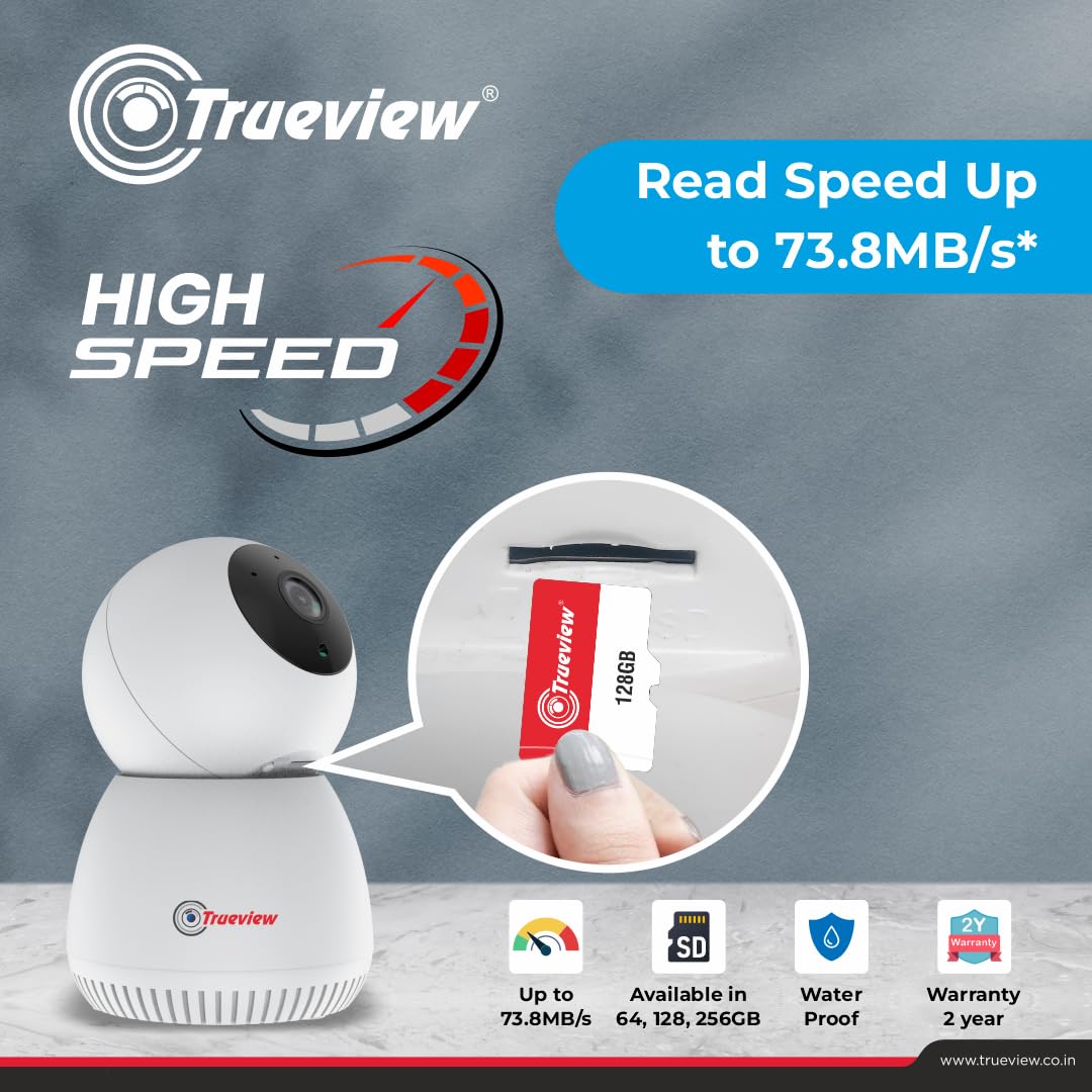 Trueview 256GB Memory Card Grade UHS-3 Class 10, Up to 70 Mbps Reading & 30 Mbps Writing Speed with High Performance of Data Transfer & Lower Power Consumption for Portable Devices 4