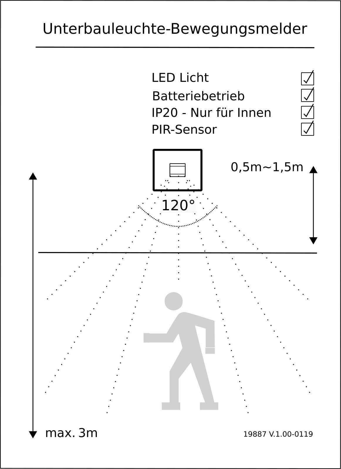 Lampada da incasso a LED Lampada da incasso per bagno Set da 3 6W 12cm