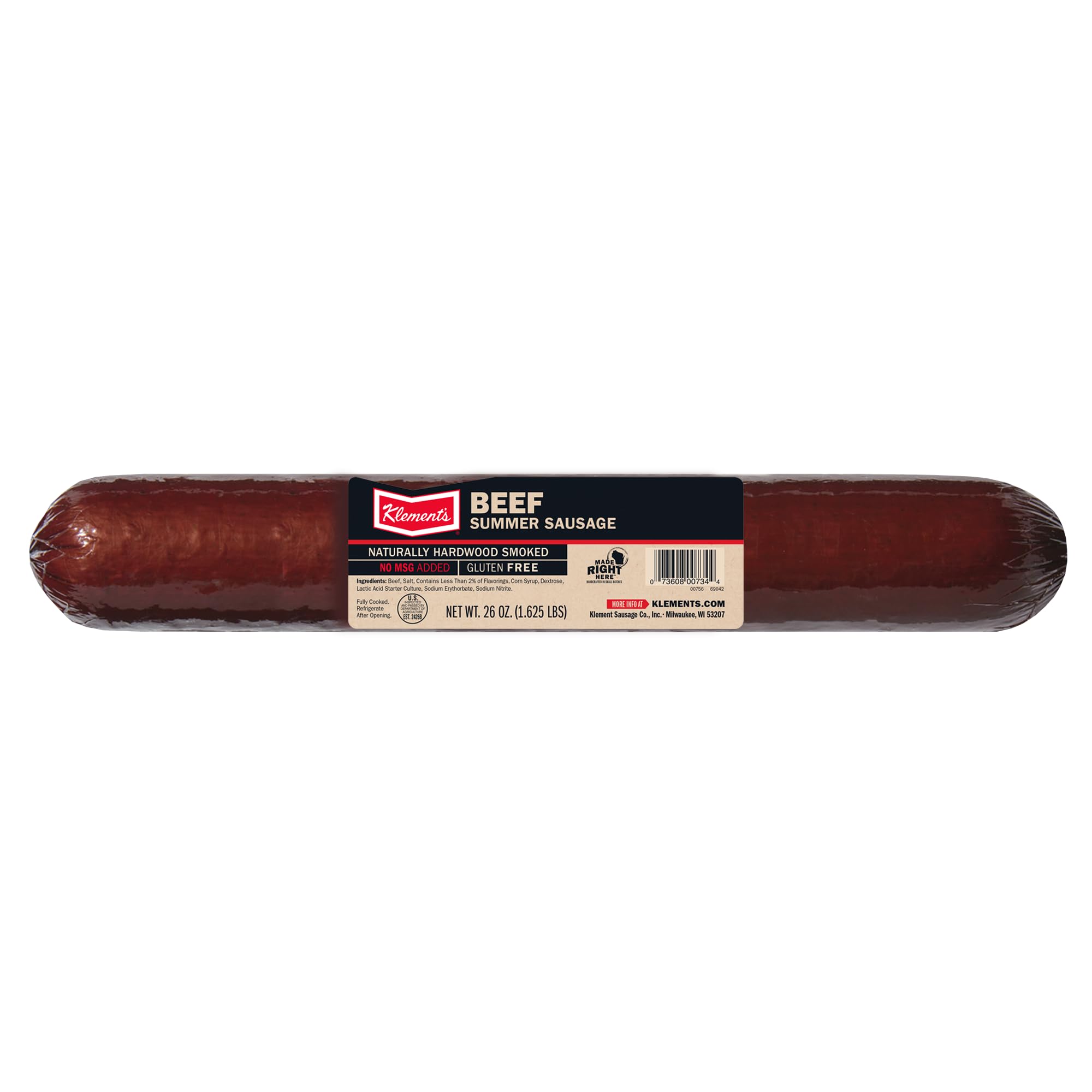 Klements 100% Beef Summer Sausage 1.625-lb