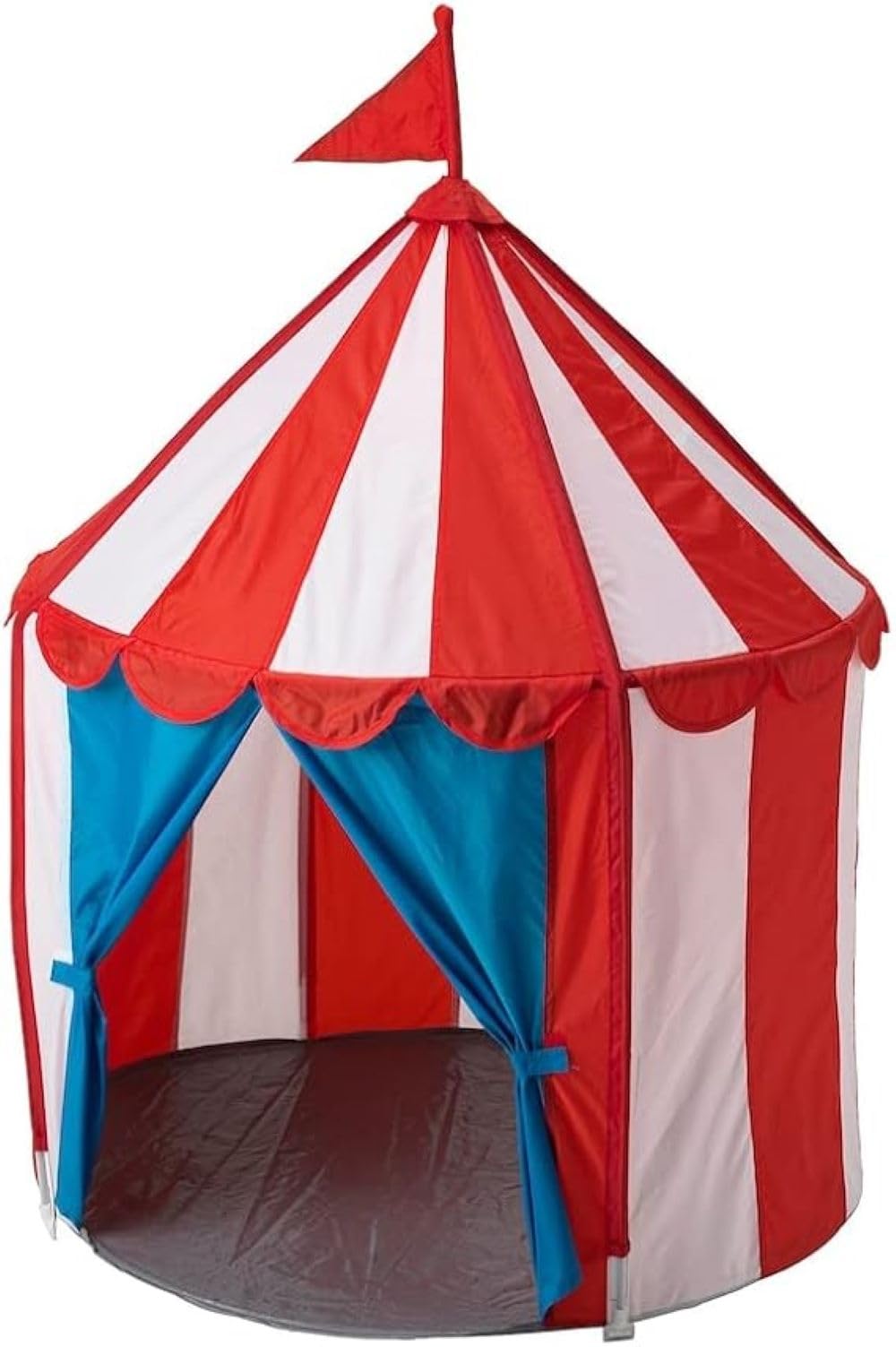 CIRKUSTÄLT Children's Play Tent - Portable Red White Space Dome for Boys & Girls - Pop Up Kids Tent for Indoor & Outdoor Use