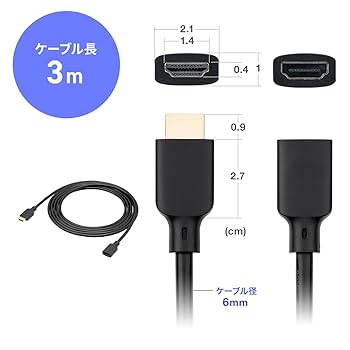 Amazon | サンワダイレクト HDMI延長ケーブル ウルトラハイ