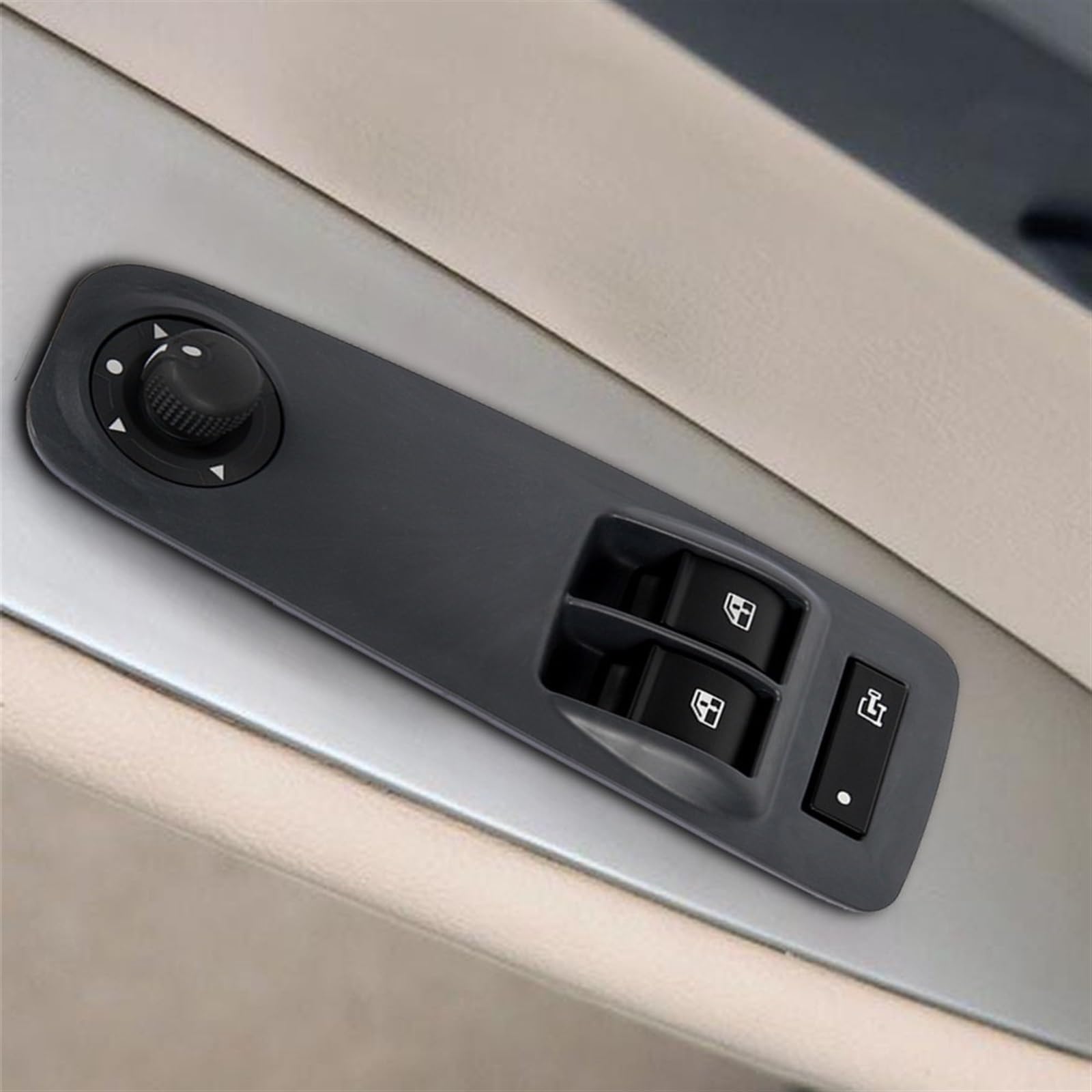 Interruttore di controllo del sollevatore elettric Interruttore alzacristalli elettrico per auto per Fiat per Doblo per Ducato per Bus triplo regolatore(Black back)