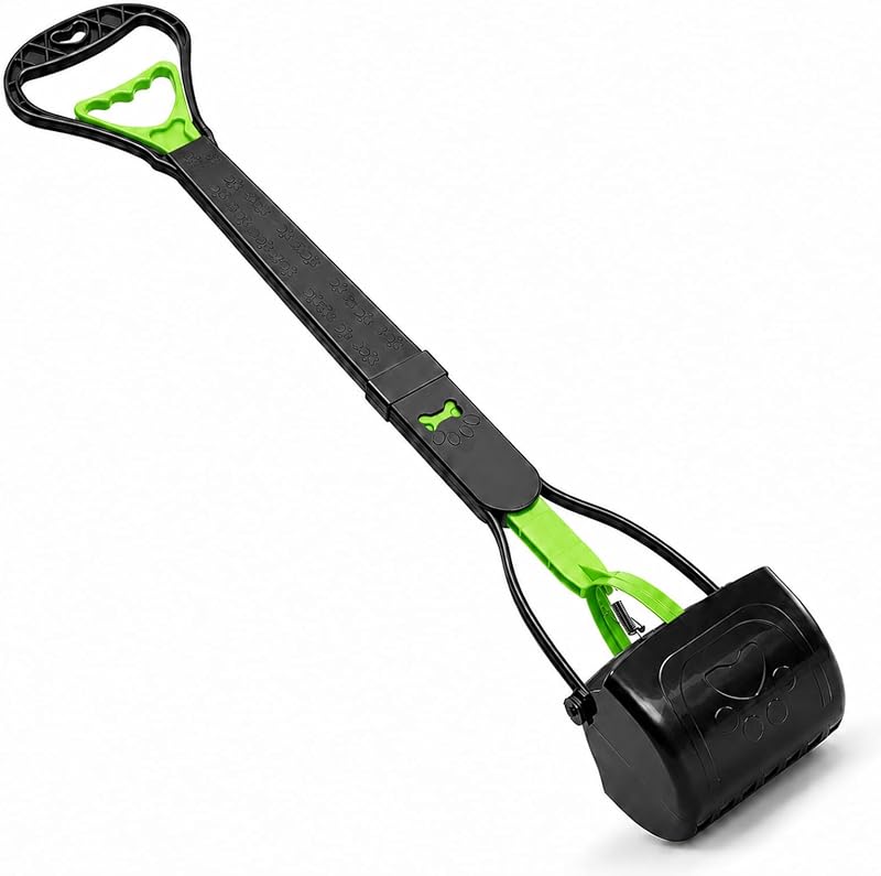 Pá coletora de fezes para cães com cabo longo de 78,74 cm PPOGOO PS-06-31G