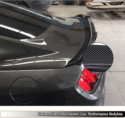 Miniatura 5 de Alerón trasero de coche de fibra de carbono para Baule Adatto para Ford Mustang Coupe GT Shelby 2015-2019, tira de tallo de borde de cola de techo