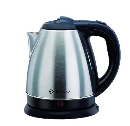 Bajaj 1.2L SS Cordless Electric Kettle (Black)