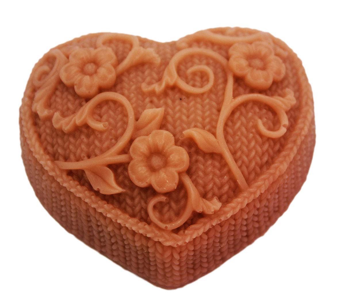 LC Flower Silicone Soap Moulds, Silicone Mold Heart Soap Moulds Cake Mold for Craft Soap Molds Cake DIY Mold - Image 3