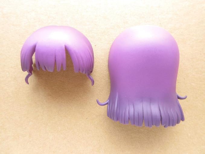 Amazon Co Jp パーツ 髪 頭ねんどろいど 則巻アラレ Dr スランプ アラレちゃん 鳥山明 紫髪 パープル ロングヘアー パッツン前髪 オビツ ホビー 通販