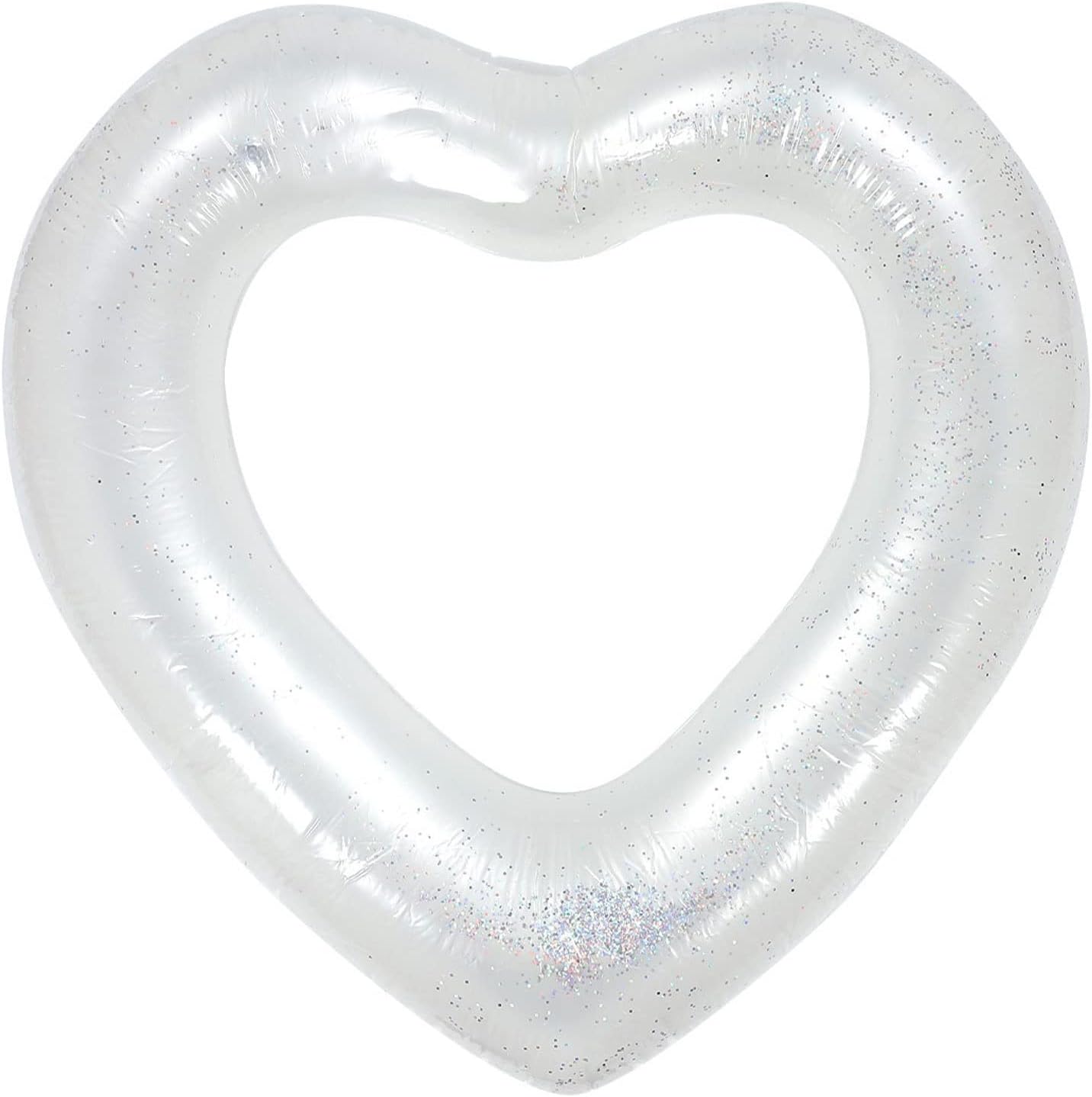 SUSOSU Swim Ring Swimming Ring Heart Shaped Pool Float Swimming Pool Floating Tube Beach Water Fun Party Adult