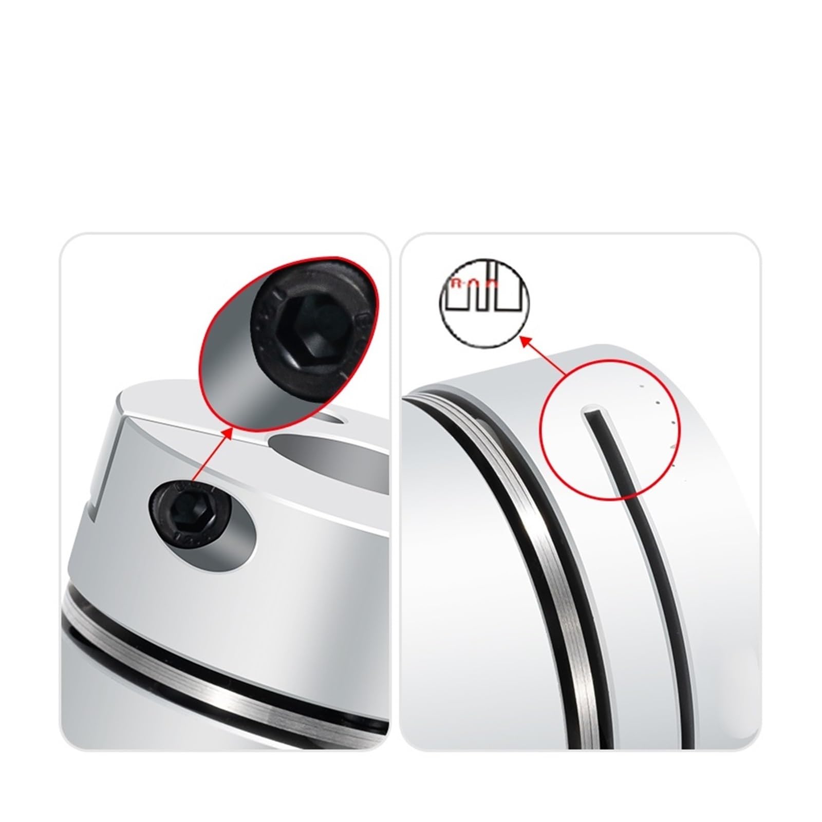 Accouplement à membrane 1PC Coupleur flexible moteur couplage aluminium simple diaphragme pince for impression 3D servo connecter CNC(15mm)