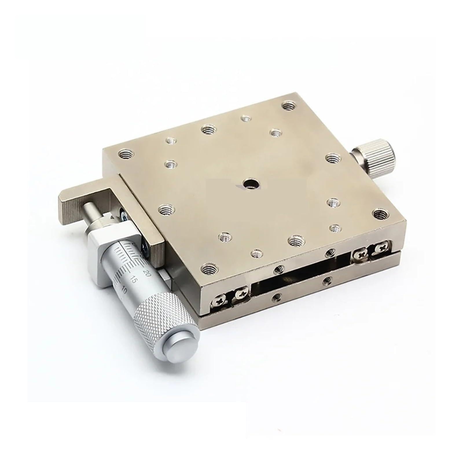 Piattaforma di posizionamento rotante motorizzata X 80 * 80 mm LBX80-C LBX80-R LBX80-L Tavolo scorrevole in acciaio inossidabile Piattaforma di spostamento manuale Tavola lineare Alta precisione (LB
