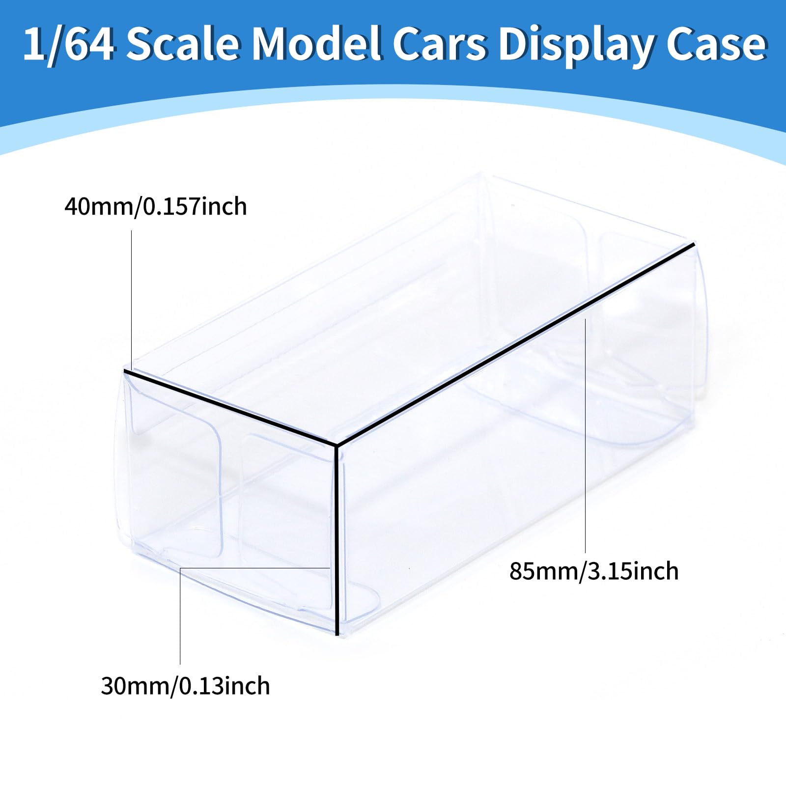 Vitrina Transparente de 100 Piezas, Caja de exhibición de encimera, Soporte Organizador de Cubos, protección a Prueba de Polvo, Vitrina para Figuras de acción, Juguetes, coleccionables, Modelo de