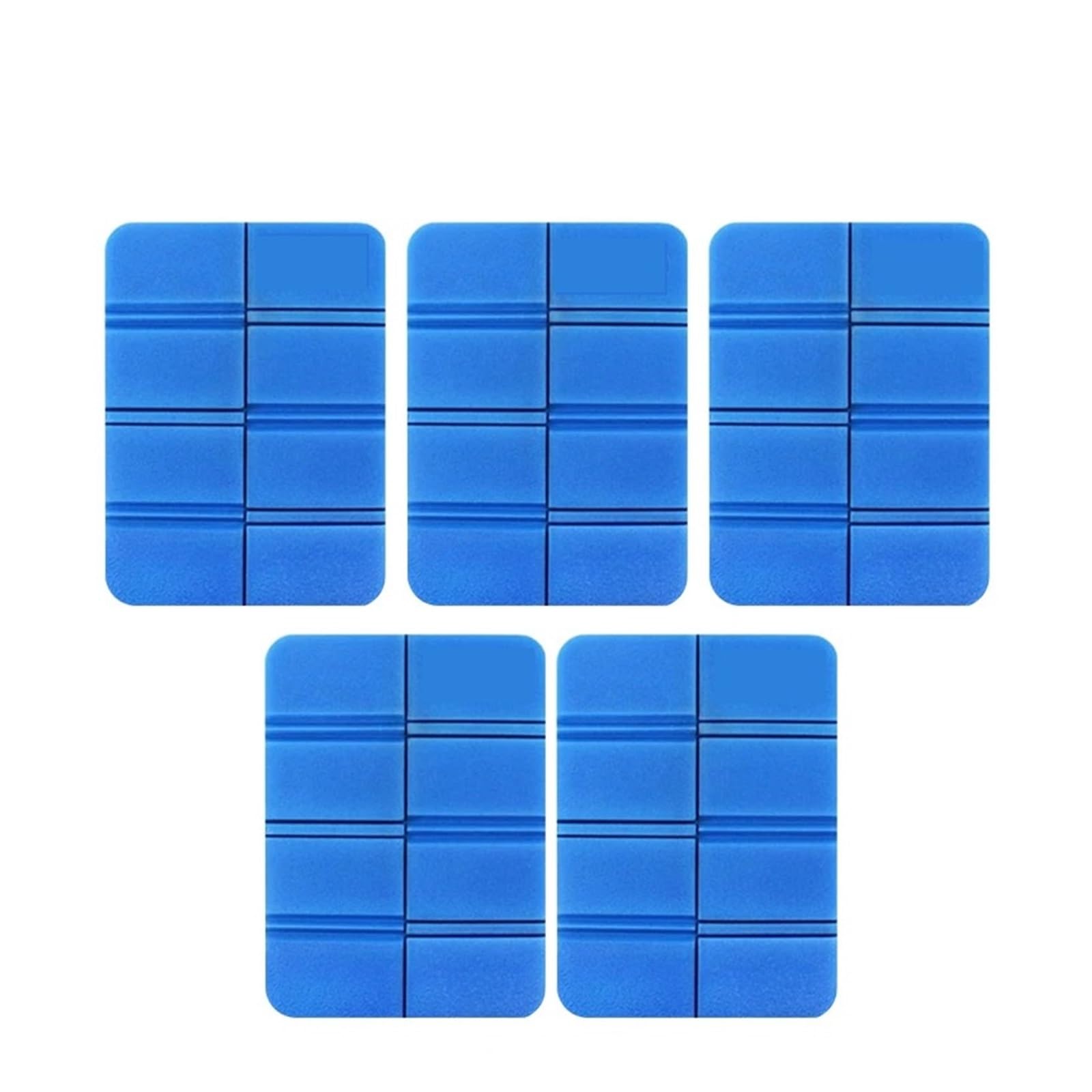 ZYAYNG 5pcs Outdoor Foam Mat Folding Waterproof And Portable Picnic Beach Seats Suitable For Travel(Blue 5pcs)