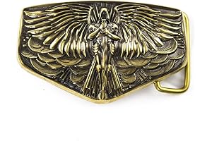 Archangel Michael belt buckle engraving large cross belt buckle