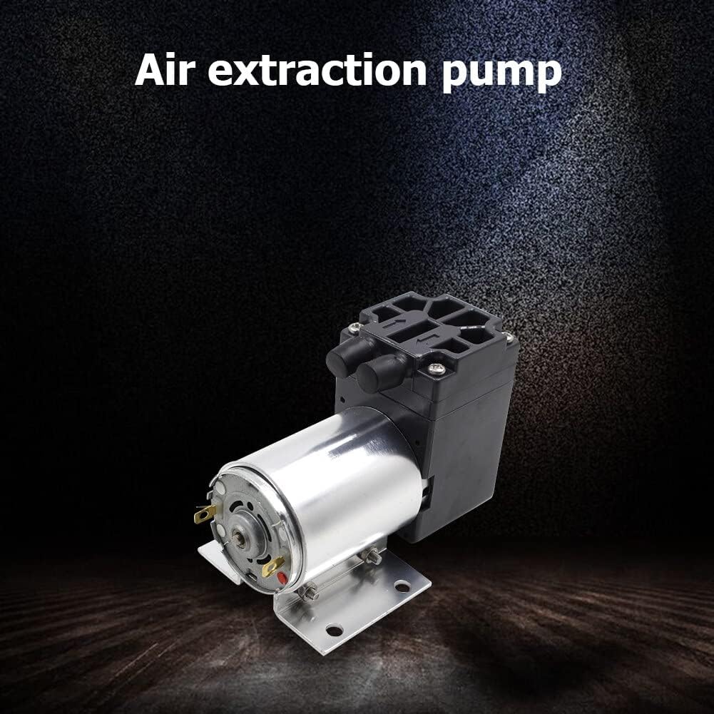 Power Pumps DC 12V 5L/min 65-120kpa Mini Vacuum Pump Negative Pressure Air Suction Pump Low Noise with Bracket Dropshiping Pump Accessories