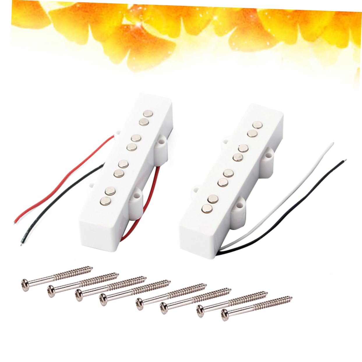 ULDIGI Medium Output Rich Harmonics v Magnets 4 String Bass Pickup Bridge Neck Open Style Gmb09