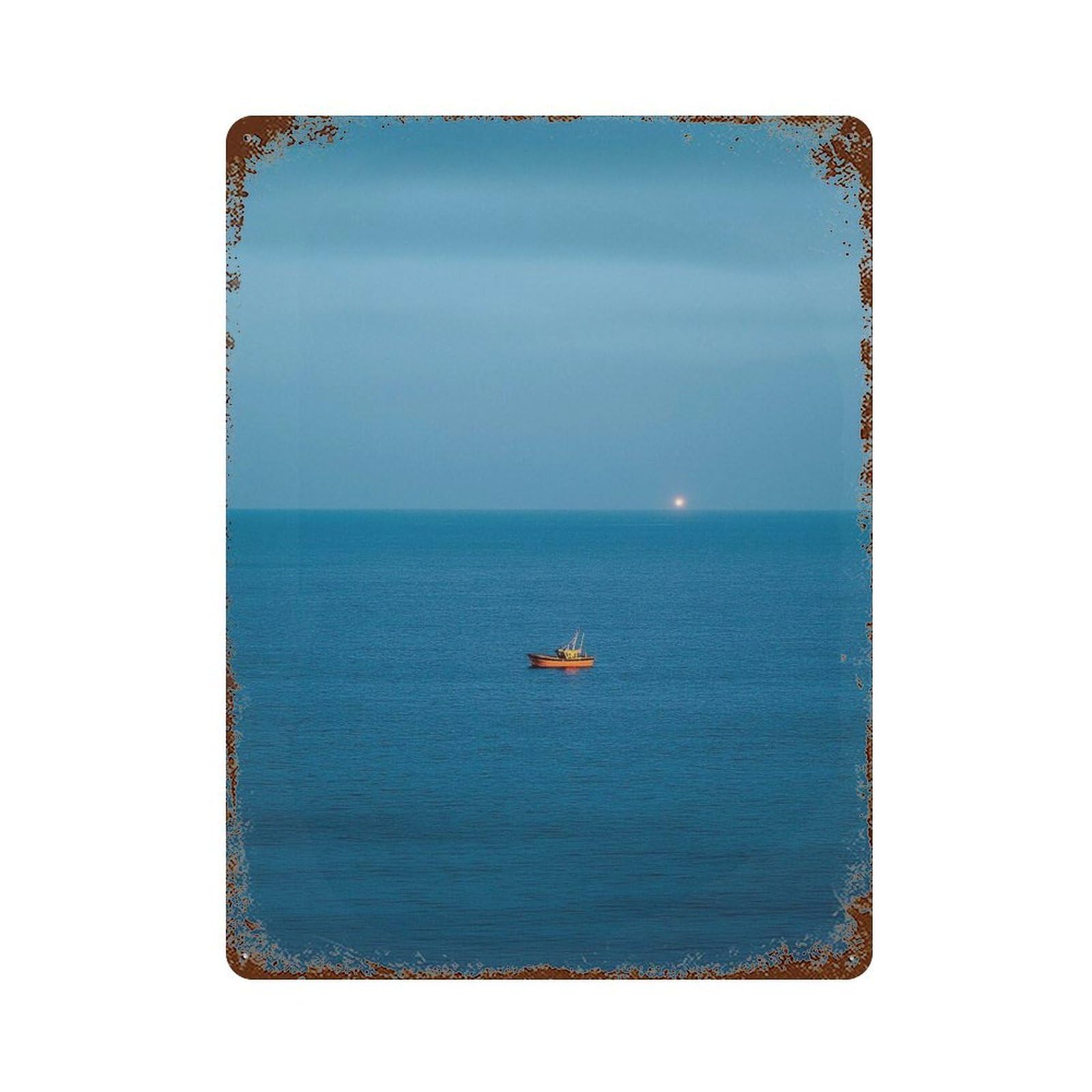 xiaoxiaoshen Ocean Prints, Photography Prints Wall Decor Art Metal Tin Poster Modern Home Decor Art Home Bar Shop Decorations Vintage Sign 40x30cm