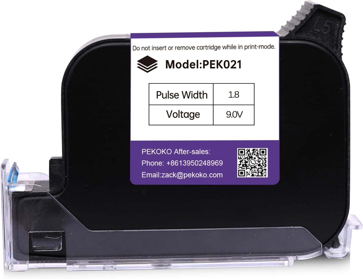 PEKOKO White Ink Cartridge Waterproof Quick-Dry Replacement for Small Intelligent Portable Hand Held Coding Inkjet Printer LB100 12.7mm Portable Inkjet Printers