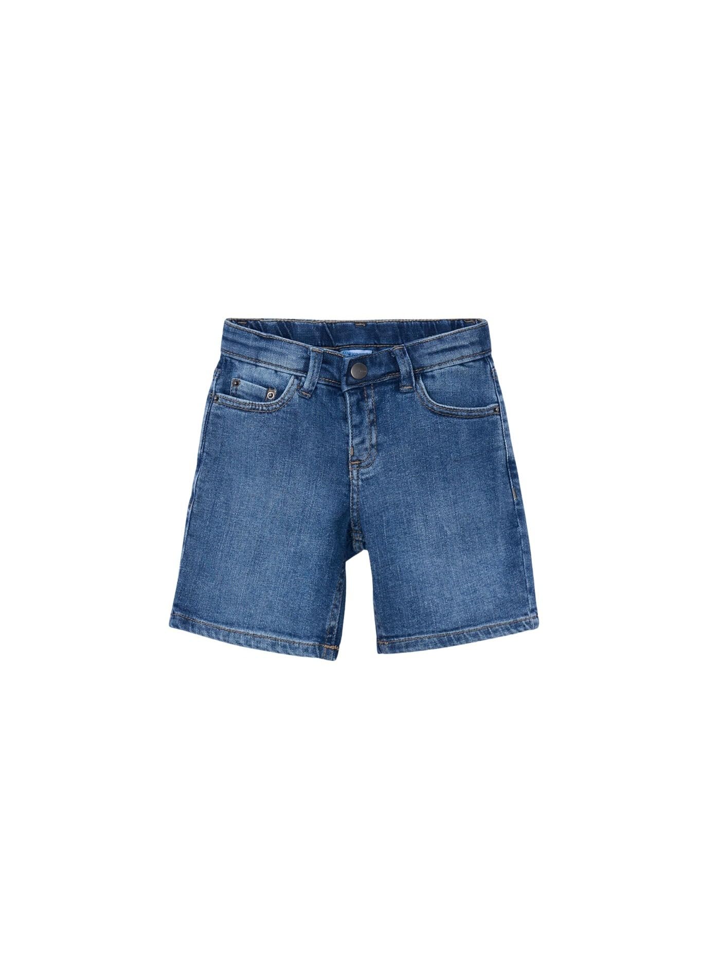 Bermuda jean 5 poches Mayoral garçon en denim clair basique pour l'été - 6