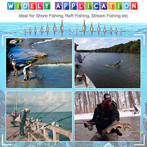 image for Glarks 104Pcs 1.5g 2.5g 3.5g 5g 7.5g 10g 15g Quick Set Up Brass Fishin