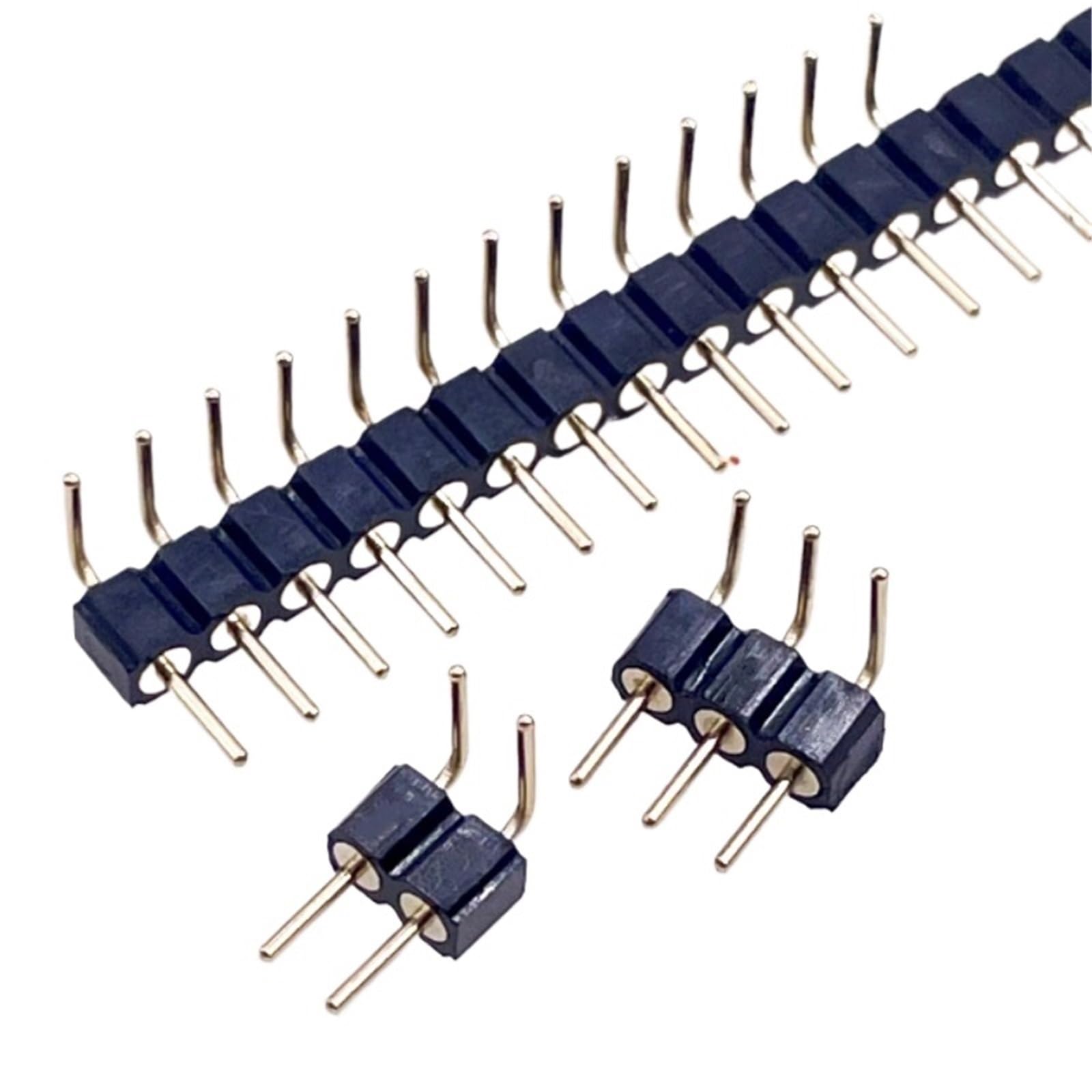 100 Uds 1X2/3/4/5/10/15/20/40P RGB RGBW tira de LED PCB conector agujero redondo ángulo recto DIP oro IC cristal hembra macho(Right Angle,ROUND TIN FEMALE_1X4P)
