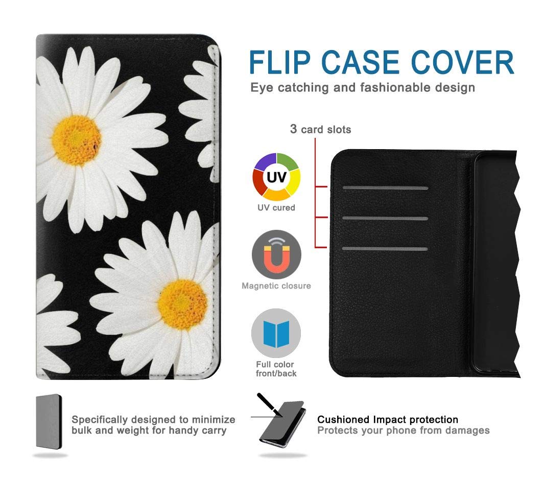 RW2477 Daisy Flower PU Leather Flip Case Cover for iPhone 11