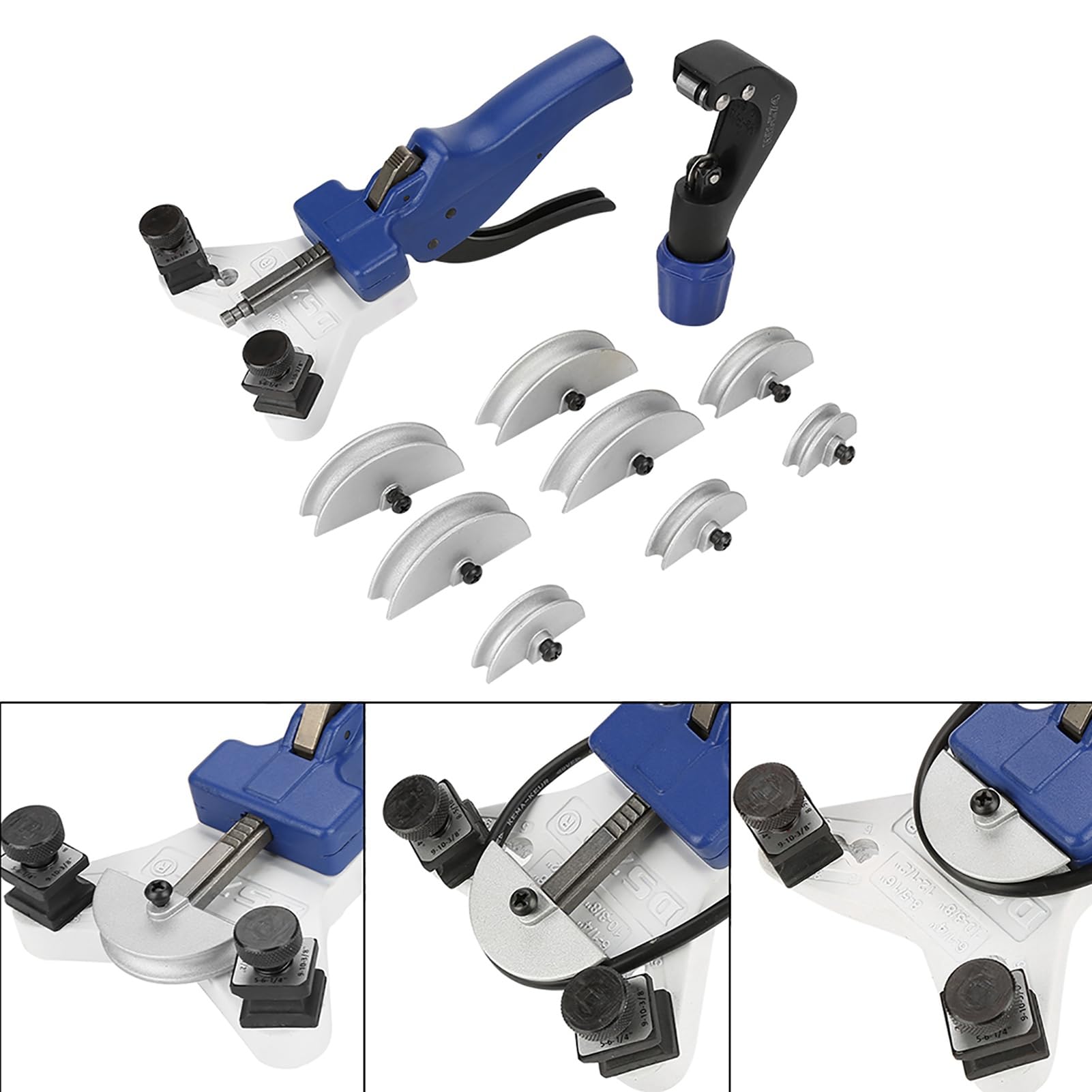 Tyenaza WK‑666 Kit piegatubi manuale per tubi in rame Kit piegatubi manuale Kit piegatubi da 5‑12 mm