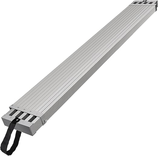 VEVOR Aluminum Telescoping Work Plank, 6-9FT, 500lbs Capacity, 12.5 inch Width, Scaffolding Plank with Skid-Proof Platform Scaffold Ladder Accessory