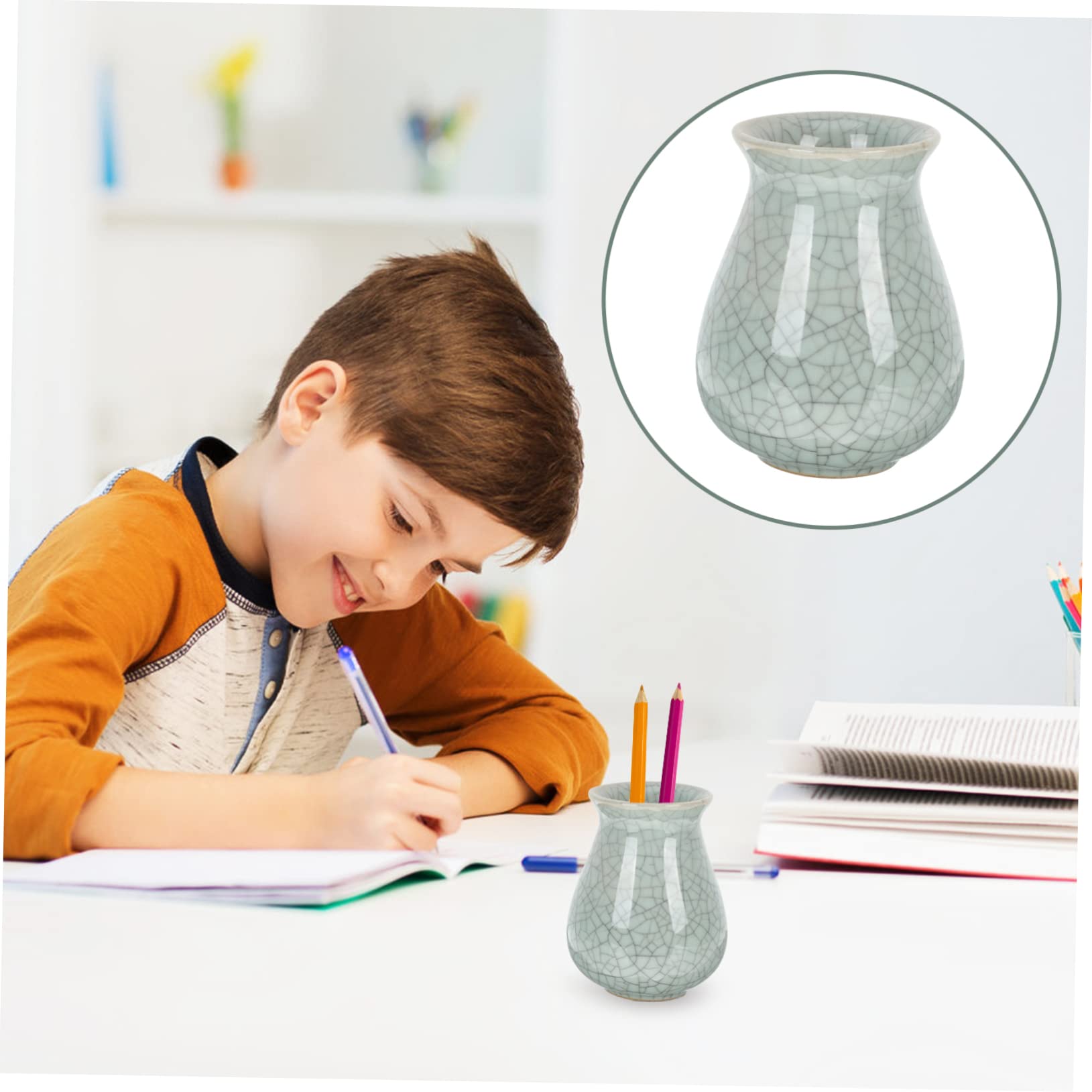 Uonlytech Lot De 3 Pots À Crayons Décoratifs Pour Enfants Organiseur De Rangement Pour Stylos Pot À Crayons Multifonctionnel