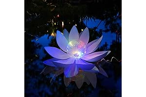 4-Pack Solar Lotus Floating Lights for Serene Pools