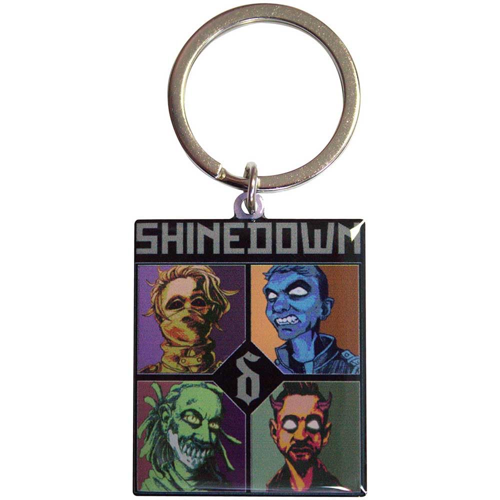 Rock Off officially licensed products Shinedown Monsters Band Logo Keyring Keyring One Size