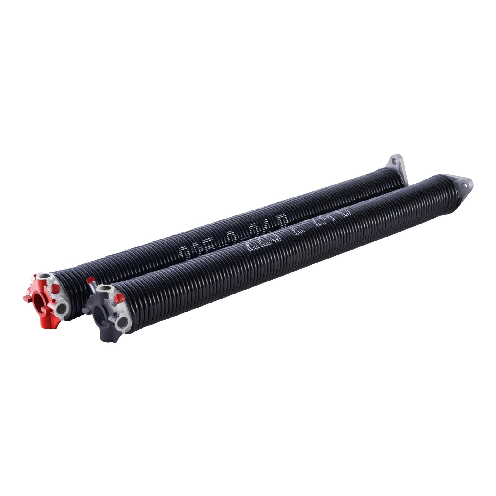 VEVOR Resortes de Torsión para Puertas de Garaje con Barras de Enrollado Antideslizantes y Guantes, Par de Φ5,72 x Φ50,8 x 610 mm, 16 000 Ciclos, Revestimiento Negro de Electroforesis para Reemplazo