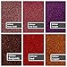 Siser Glitter Iron On Heat Transfer Choose 5 Colors, 5 12”x20” Rolled Sheets, Great Color and Sparkle
