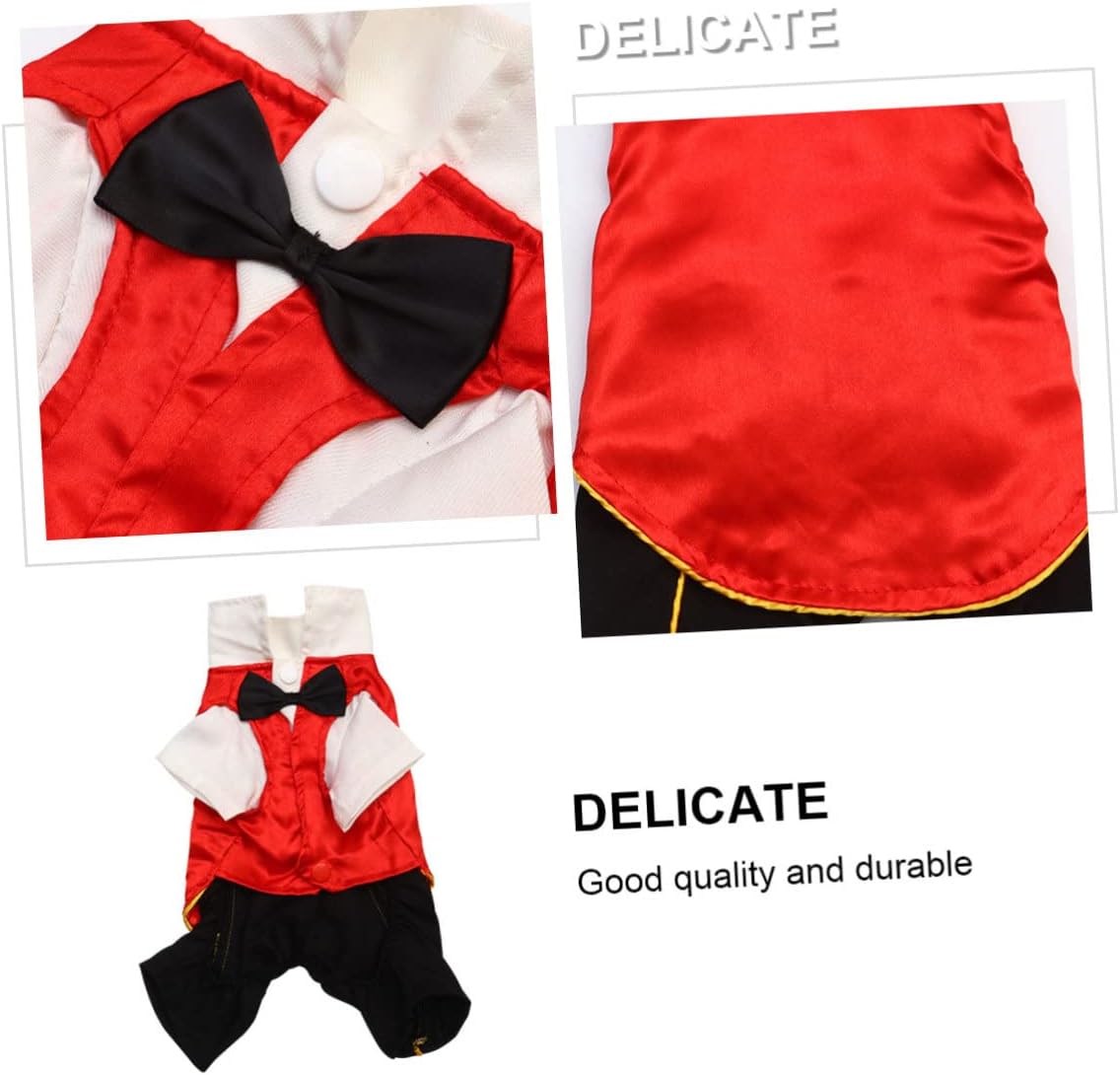 3pcs Halloween Pet Costume Bloodsucker Suit for Dogs Comfortable Fit for Outdoor Activities for Halloween Festivities