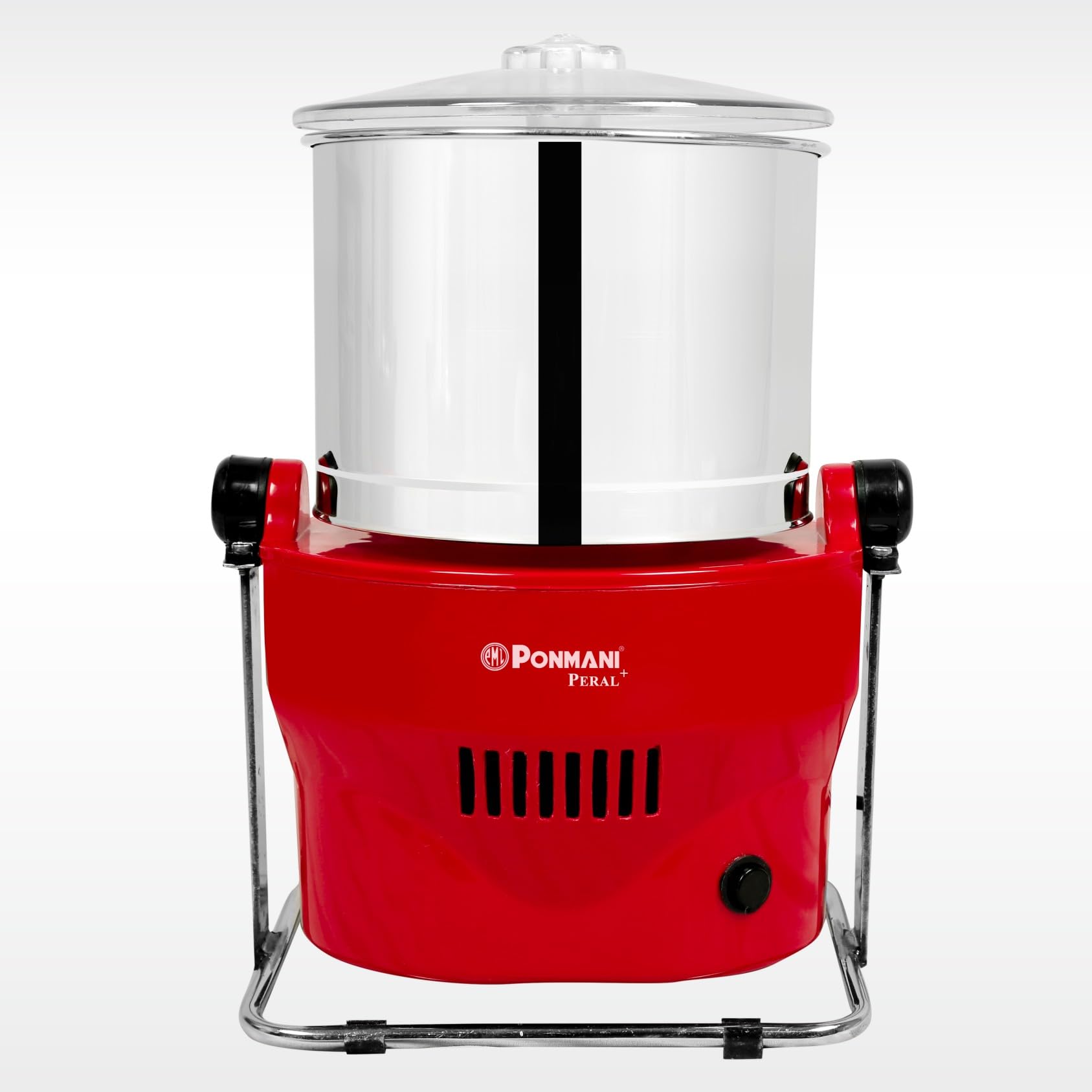 Ponmani Pearl Plus (110v) - 1.25Ltr Tilting Wet Grinder (Copper Motor, Red)