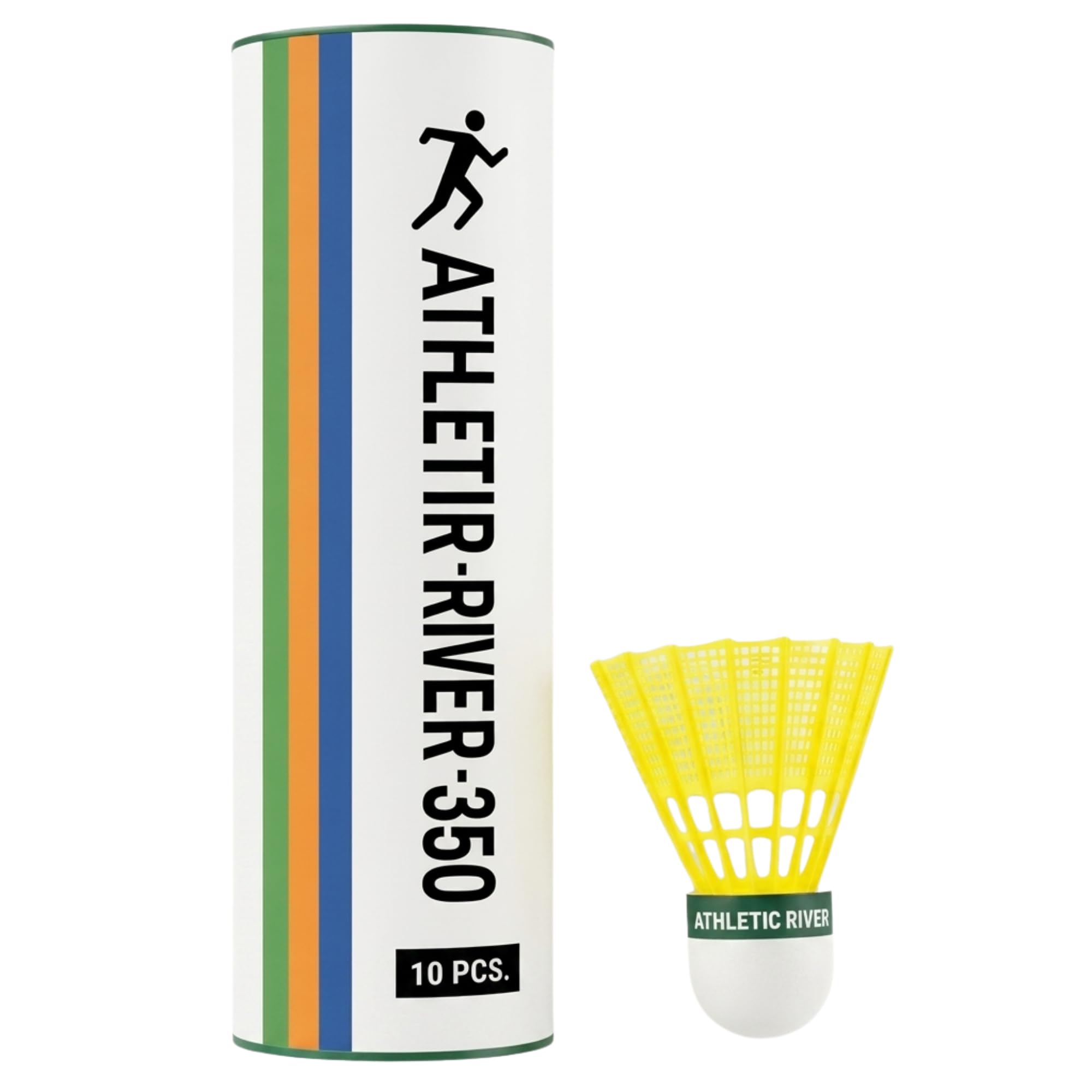 Athletic River Plastic Shuttlecock 10 Pieces | Plastic Badminton Shuttlecock for Practice | Long Lasting Training Shuttle Cock | Indoor Outdoor Sports | White Shuttlecock-image-21