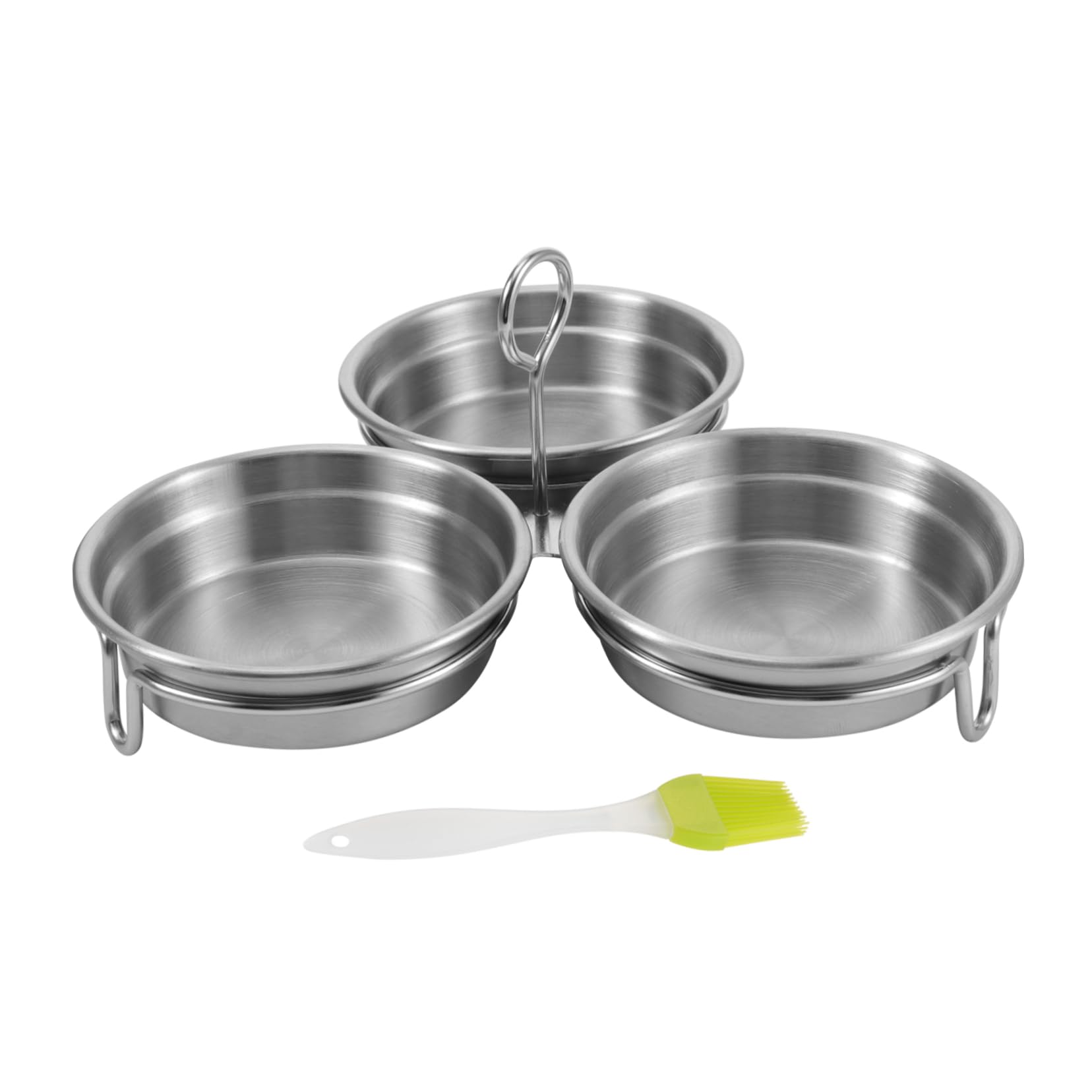 Cabilock 1 Set Stainless Steel Egg and Tarts for Cooking and Baking Easy Clean Non Stick for Pancakes Dishwasher Safe Random Color