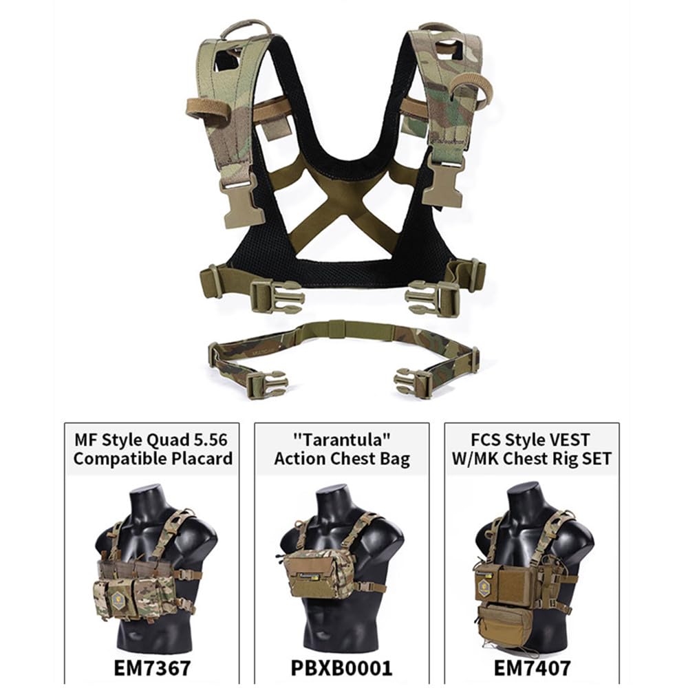 EMERSONGEAR Kit D'Adaptateur De Sangles à Boucle – Nylon 1000D – Pour Gilet Tactique, Airsoft, Entraînement