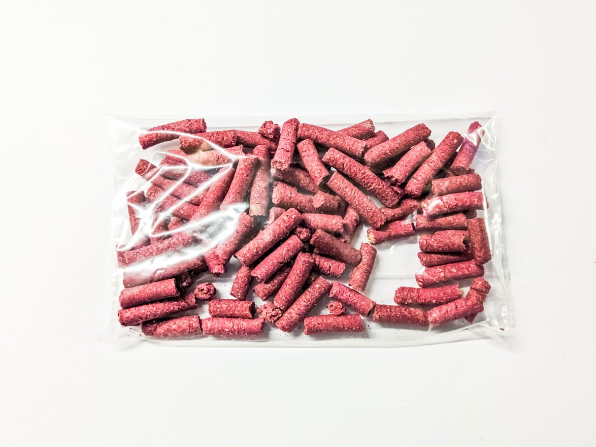 Beetroot Snowflake Pellets for Freshwater Shrimp and Snails (40g)