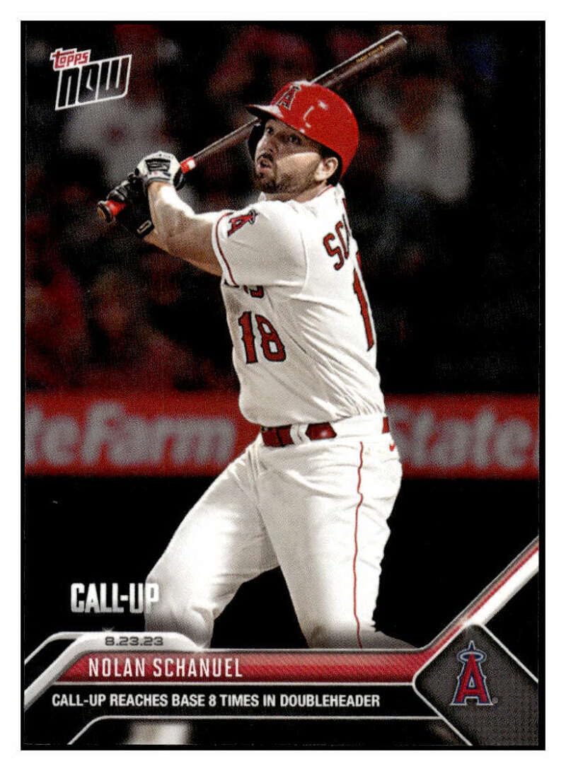 NOLAN SCHANUEL RC 2023 Topps NOW ROOKIE #752 Angels PR:1348