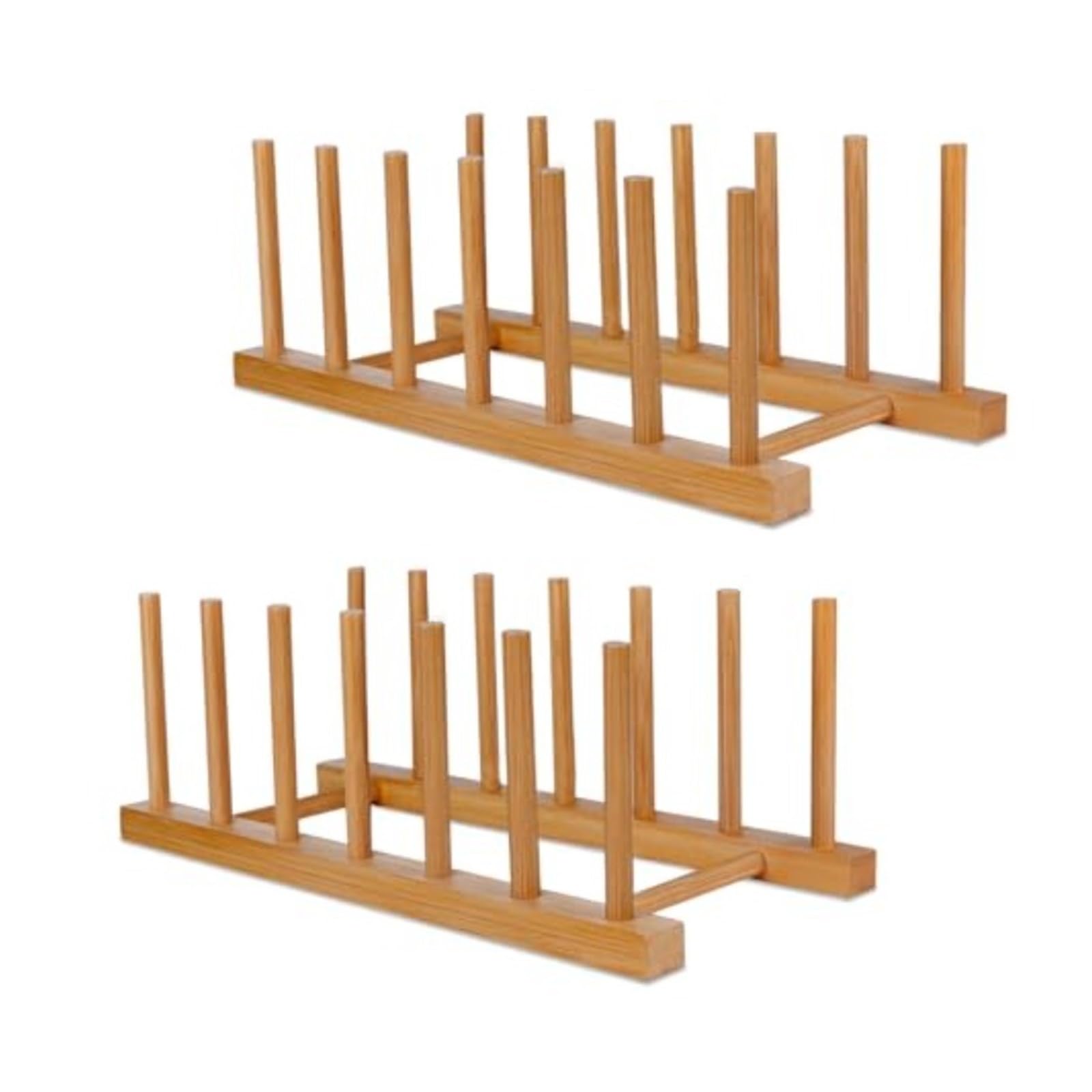 YUPLIODSX Wooden Dish Rack Wooden Dish Racks Stand Holder