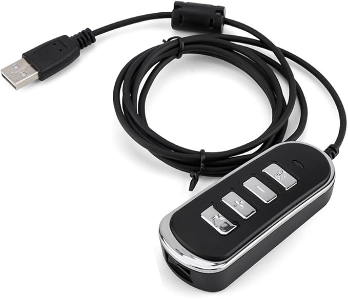 GOWENIC RJ9 to USB Headset Adapter, USB Plug to RJ9 Female